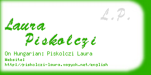 laura piskolczi business card